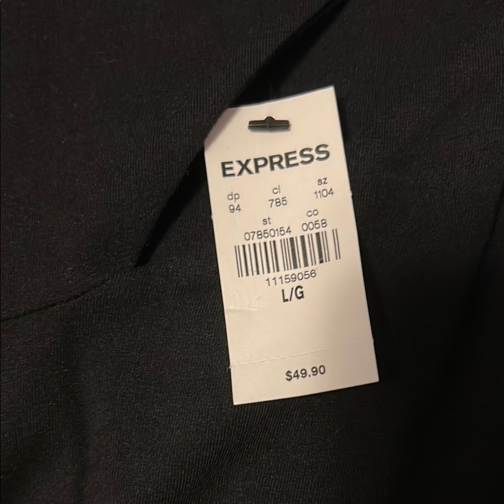 Express Black midi dress.